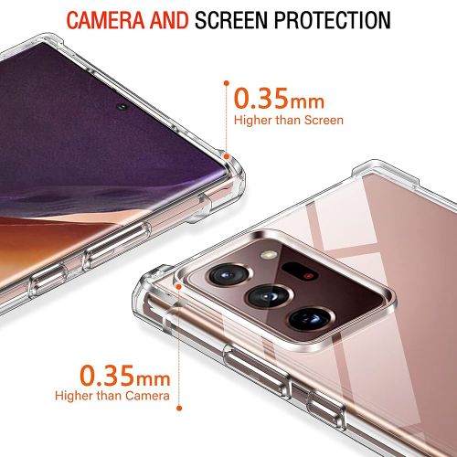 Techsuit Shockproof Clear Silicone prozirna maskica otporna na udarce za Samsung Galaxy Note 20 Ultra 4G / Note 20 Ultra 5G slika 3