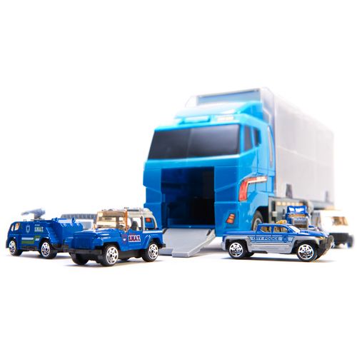 Kamion transporter policijskih vozila 6 komada slika 8