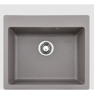 Inter Ceramic sudoper usadni pravokutni 50x57x22,5 cm + sifon, granit sivi