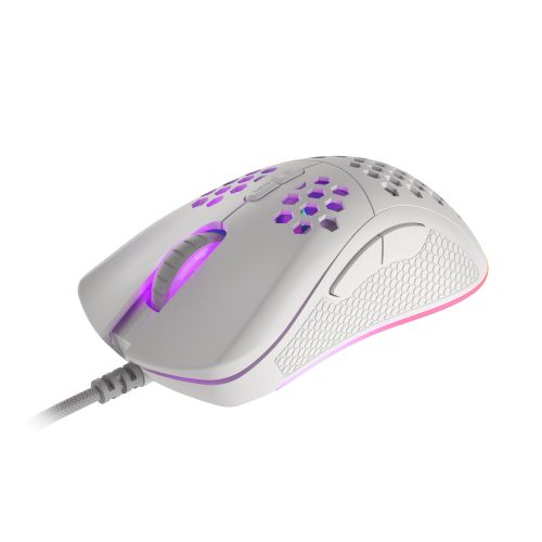 Natec NMG-1840 GENESIS KRYPTON 555, Gaming Optical Mouse 200-8000 DPI, Maximum acceleration 35 G, KAILH Switches, RGB LED, 7 Buttons, USB, White, Cable 1,8 m slika 3