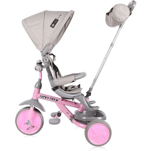 LORELLI LUCKY CREW Dječji Tricikl Grey/Pink (12 - 36 mj/20 kg) slika 4
