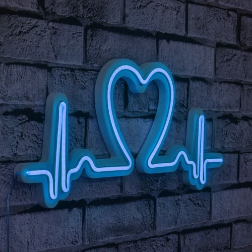 Wallity Ukrasna plastična LED rasvjeta, Love Rhythm - Blue slika 9