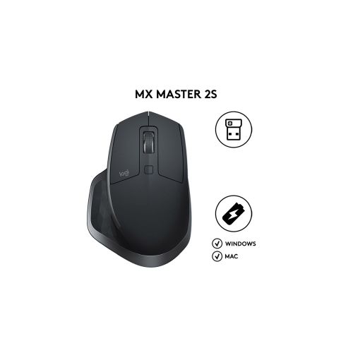 Logitech MX Master 2S Wireless Mouse Graphite slika 3