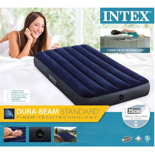 Intex 64757 krevet na napuhavanje Twin Dura- Beam Classic Downy  99 x 191 x 25 cm slika 4