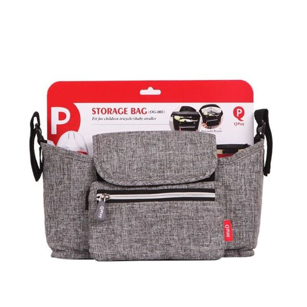 QPlay® Organizator/Torba za kolica, Siva slika 1