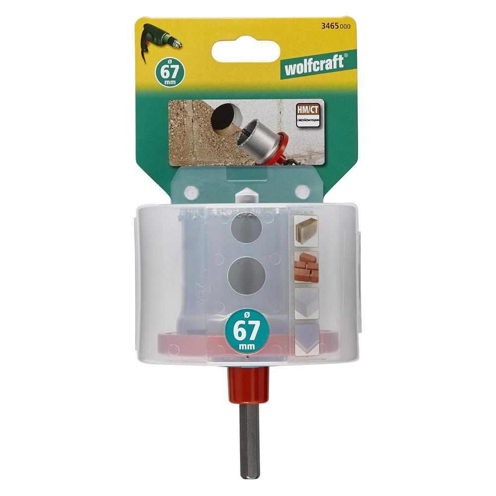 Wolfcraft Kruna Za Zidove Od Cigle i Kamena fi 67 / 55 mm Prihvat 6-STR - 3465000 slika 3