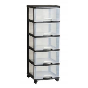 Curver ladičar s 5 ladica 5x20L prozirni