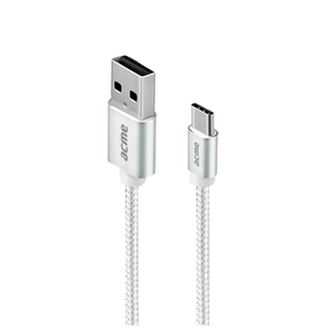 ACME CB2041S metalni Type-C kabl, 1m, srebrni