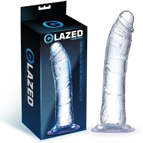 Glazed realistični prozirni dildo 19cm ili 21,5cm slika 6