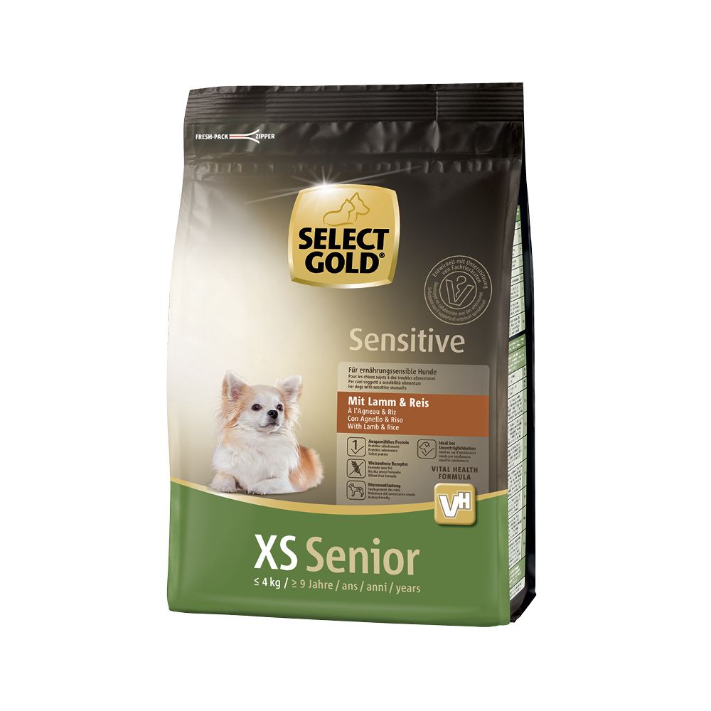 Select Gold Sensitive Senior XS janjetina i riža 1 kg slika 1