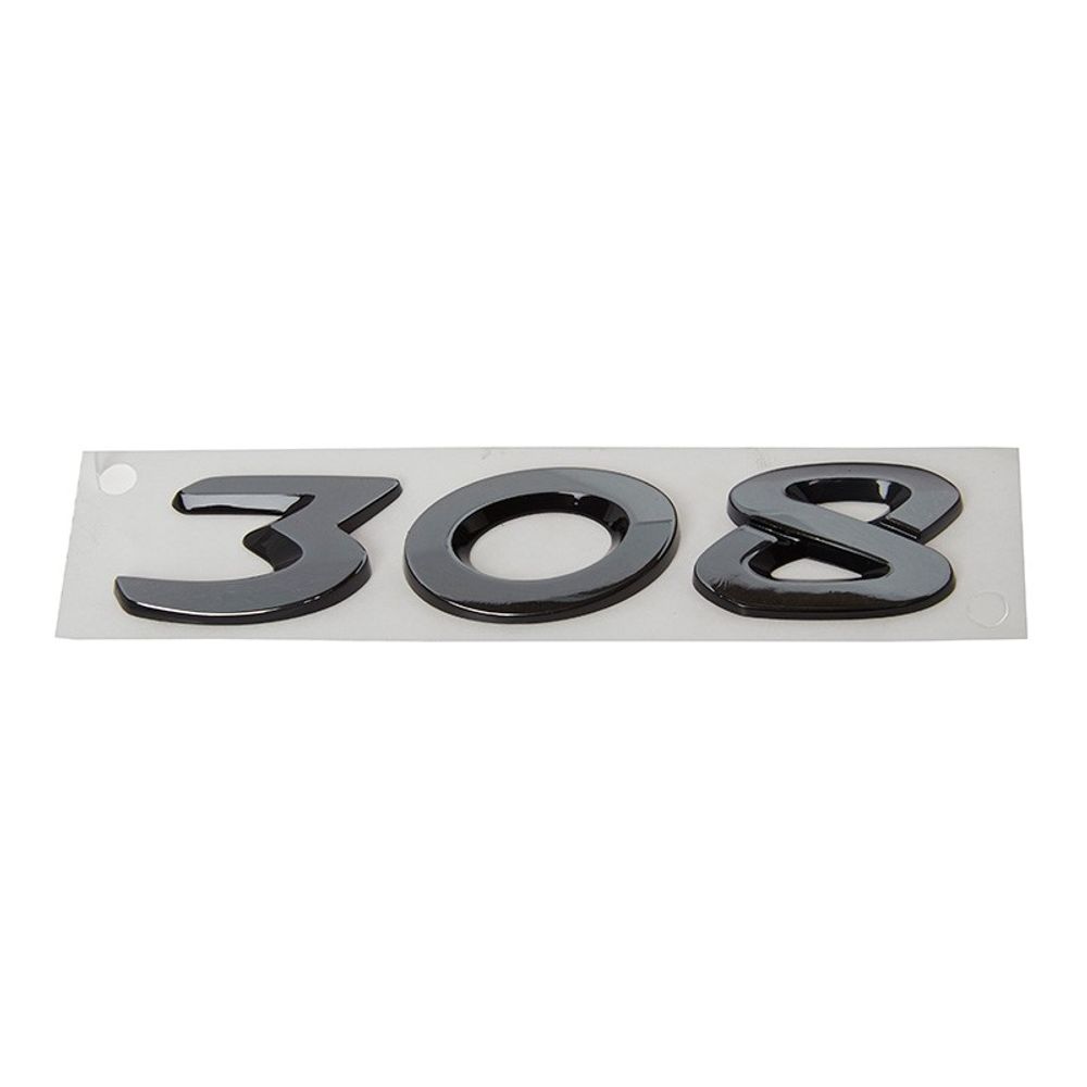 Plastični natpis 308 za Peugeot slika 1