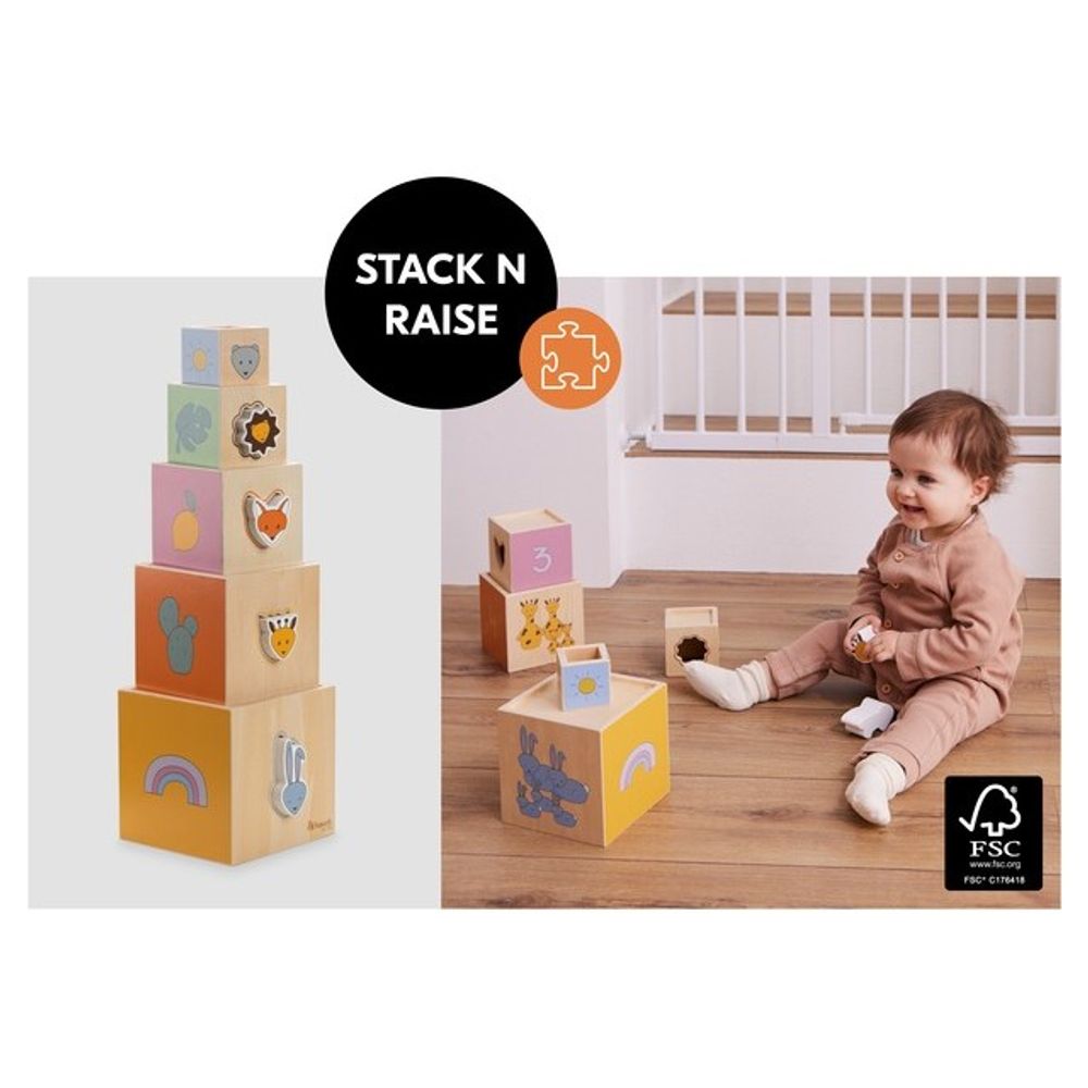 Hauck Drvene kocke za slaganje Stack N Raise slika 6