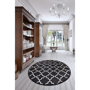 Kupa - Black   Multicolor Carpet (140 cm)