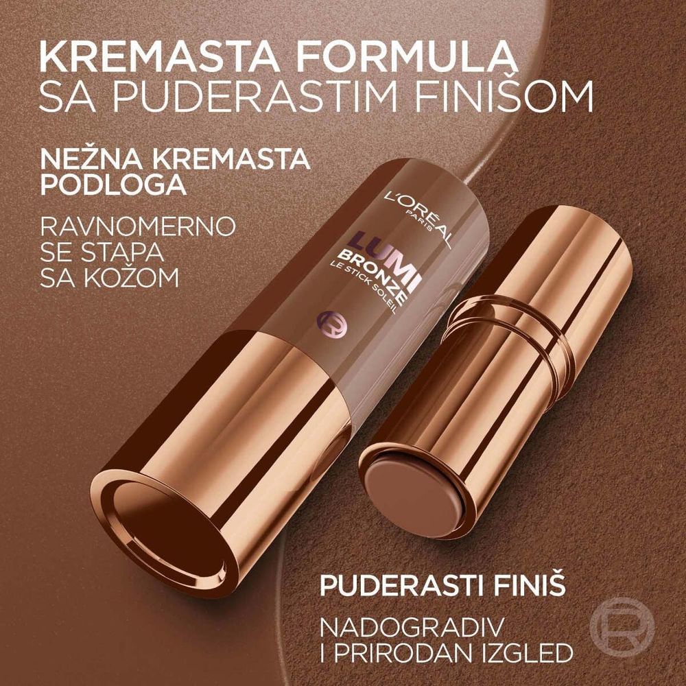 L'Oréal Paris Bronzer stick Lumi 130 Sunset Doré slika 3