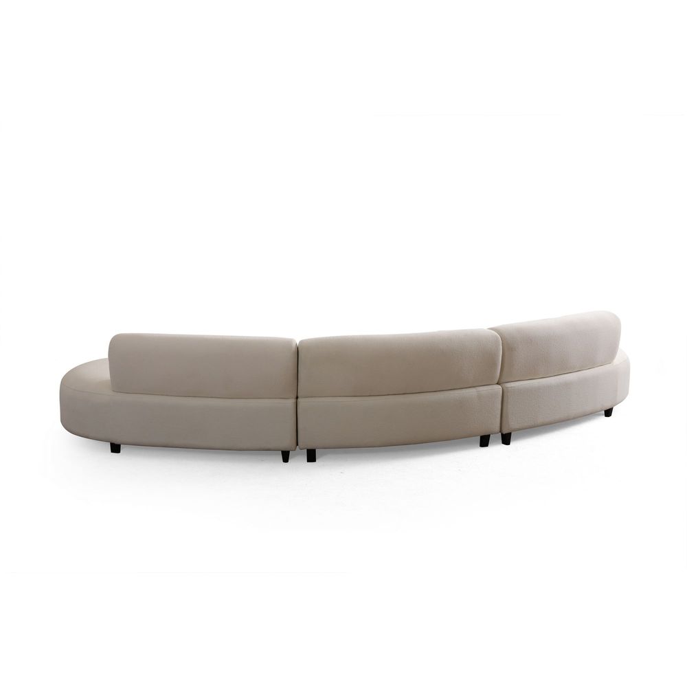 Ugaona Sofa Pars (L1 + O1 + 1R) - boja: krem v2 slika 6