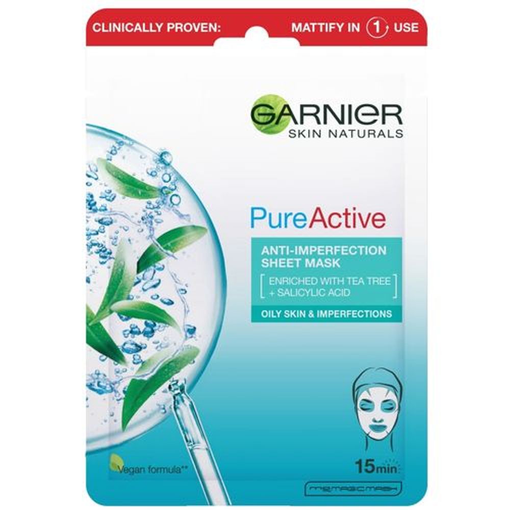 Garnier Skin Naturals Maska za lice Pure Active 28g slika 1