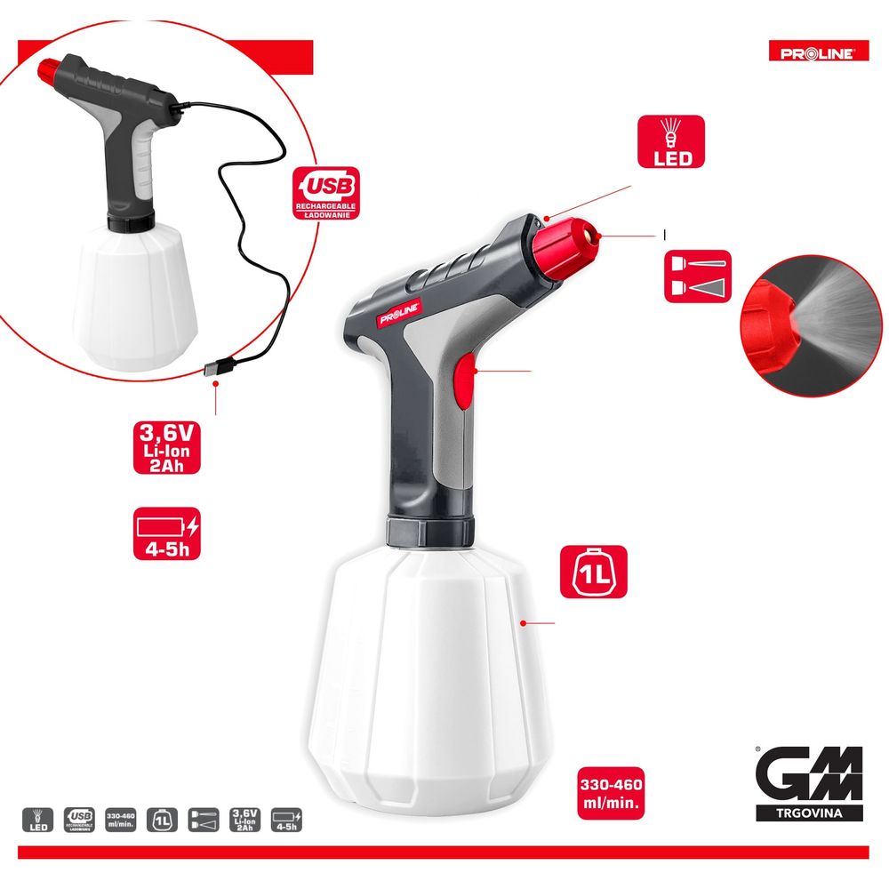 Usb sprejer 3.6V 07909 slika 1