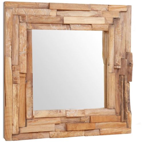 Ukrasno Ogledalo od Tikovine 60x60 cm Kvadratno slika 33
