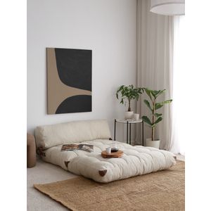 Fold Teddy 2 - Cream Cream 2-Seat Sofa-Bed