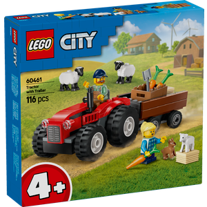 LEGO® CITY 60461 Crveni traktor s prikolicom i ovce