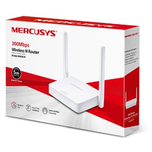 LAN Router Mercusys MW301R 2x 5dbi 300Mbps Wireless N Router (47487) slika 1