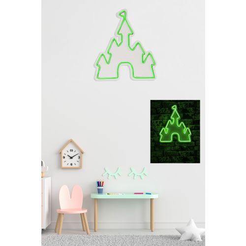 Wallity Ukrasna plastična LED rasvjeta, Castle - Green slika 3