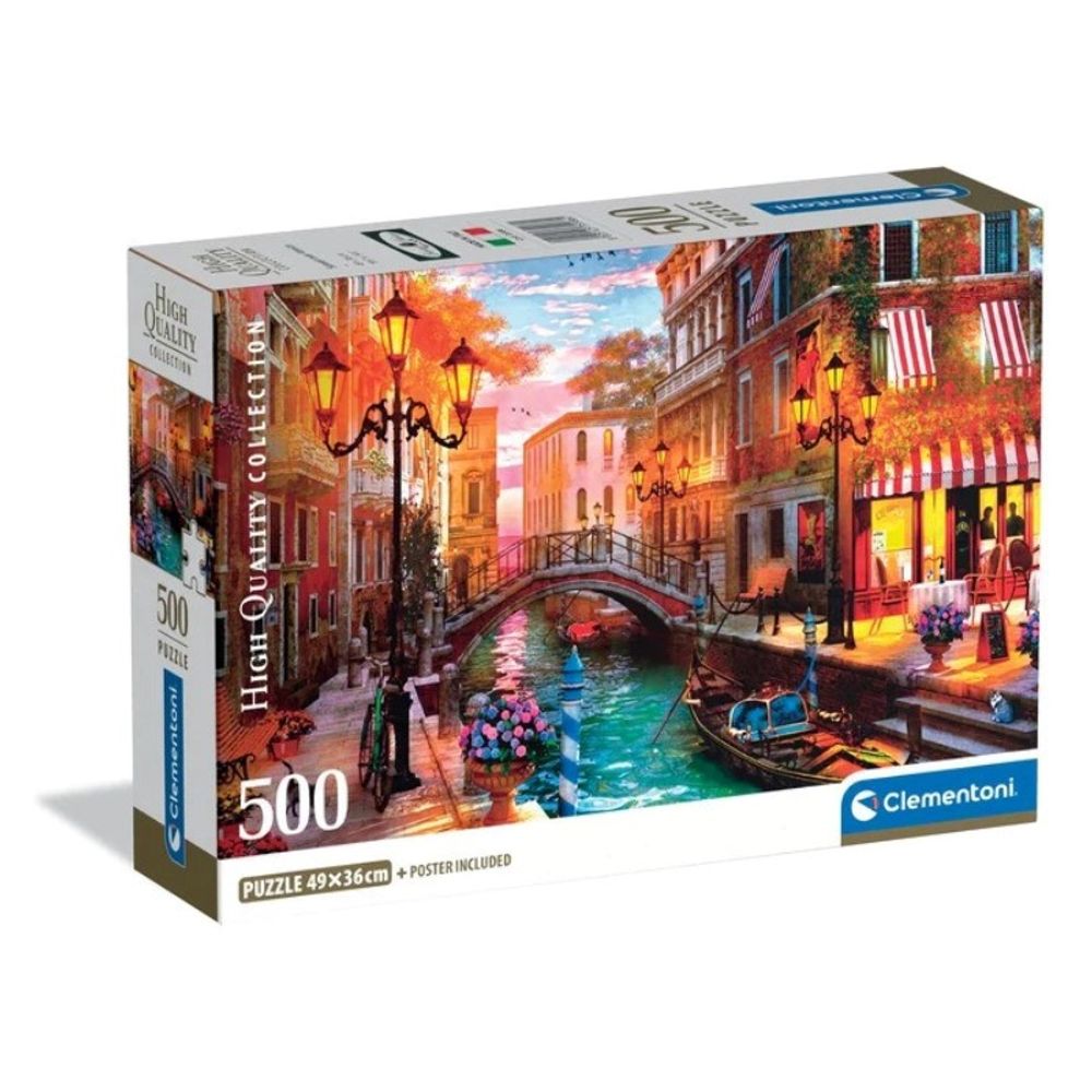 Clementoni CL35586 Puzzle 500 ZALAZAK SUNCA U VENECIJI, 500kom slika 1