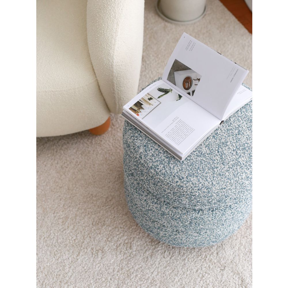 Boumy Wood - Plavi Plavi Sivi Pouf slika 3