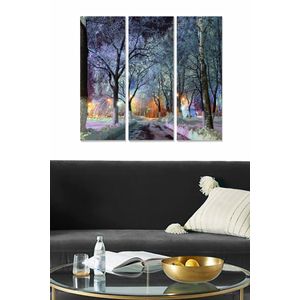 MDF122635513 Multicolor Decorative MDF Painting (3 Pieces)