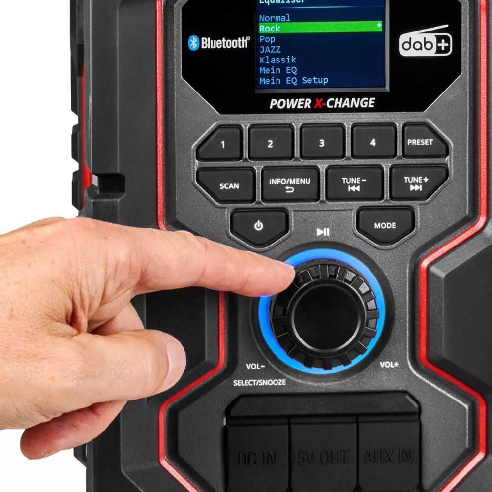 PXC aku radio TE-CR 18 Li DAB+/FM/BT - Solo + Baterija 2.5 Ah i punjač slika 5