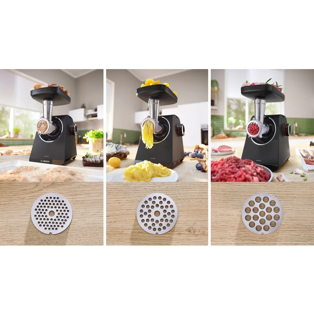 BOSCH  mljevenje mesa CRNA Serie 4| 500W, 2.5 kg/min, Blok motora pri 1900W, slika 5