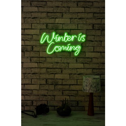 Wallity Ukrasna plastična LED rasvjeta, Winter is Coming - Green slika 12