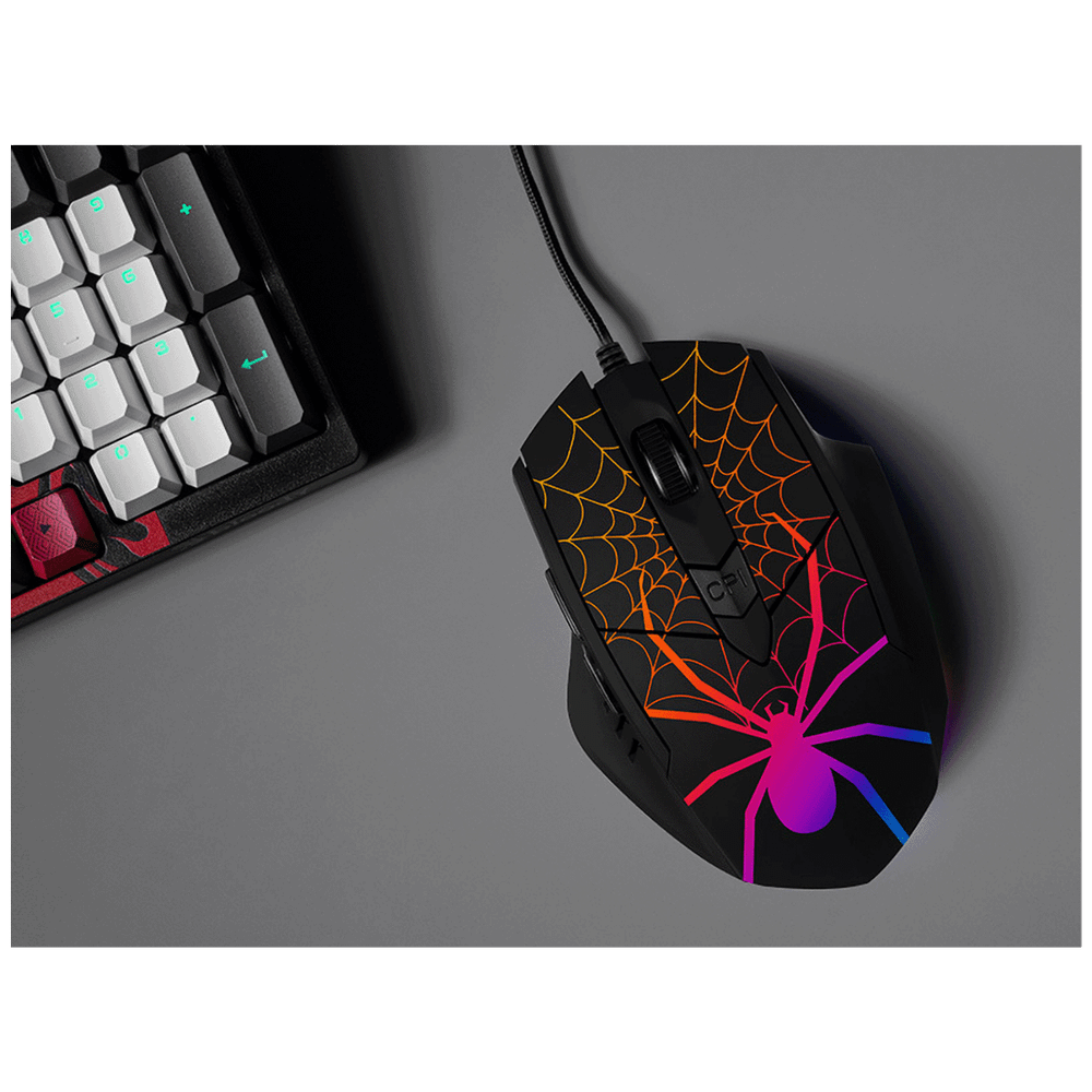 Tracer Miš optički, gaming, 1600 dpi, RGB, USB - GAMEZONE Black Widow RGB slika 6