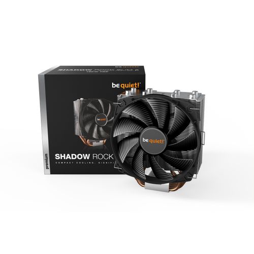 be quiet! BK032 Shadow Rock SLIM 2, 160W TDP, 135mm fan max 23.7dB(A), Brushed aluminum, Mounting set for Intel and AMD slika 1