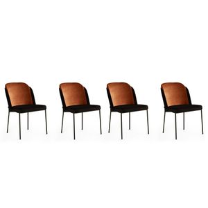 DR - 147 V4 Bronze Crni Set Stolica (4 Komada)