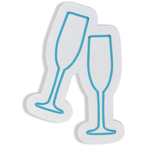 Wallity Ukrasna plastična LED rasvjeta, Champagne Glasses - Blue slika 16