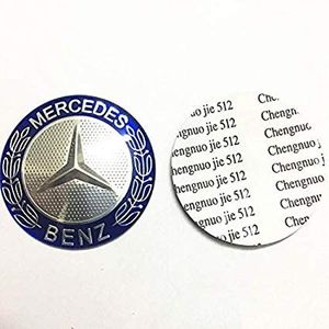 Plastična oznaka Mercedes s plavim rubom - Fi52mm