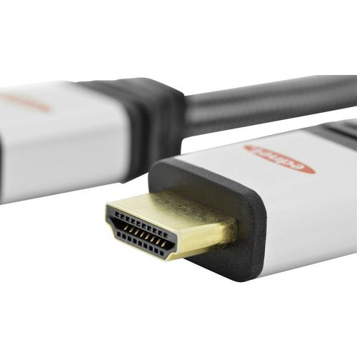 ednet HDMI Priključni kabel [1x Muški konektor HDMI - 1x Muški konektor HDMI] 15 m Crna slika 2