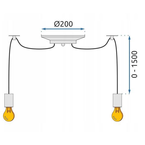 TOOLIGHT STROPNA SVJETILJKA VISEĆI LUSTER SPIDER 10 E27 LED APP682-10CP slika 13