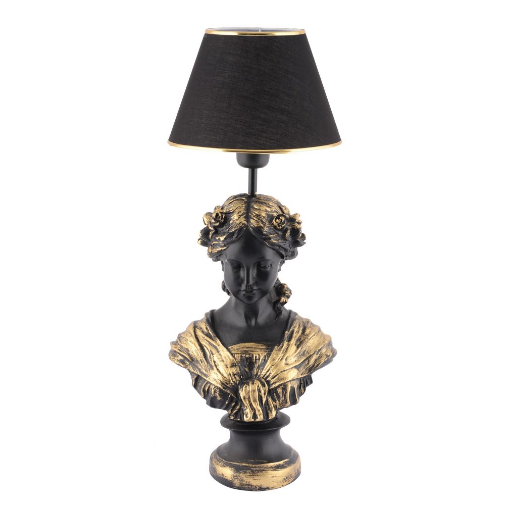 Opelya - Crna Zlatna Stočna Lampa slika 4