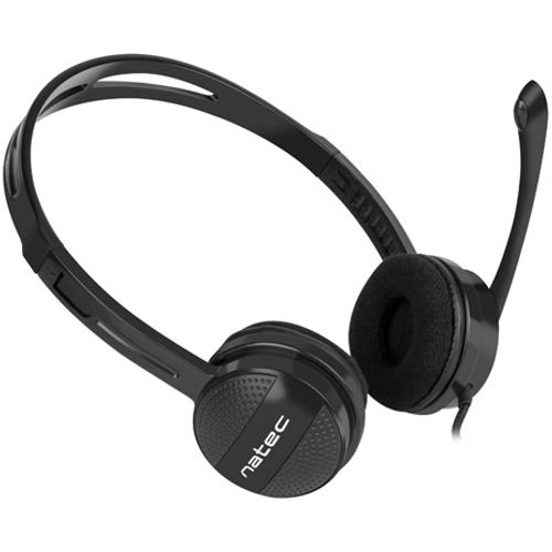 Natec NSL-1295 CANARY, Stereo Headset with Volume Control, 3.5mm Stereo, Black slika 3
