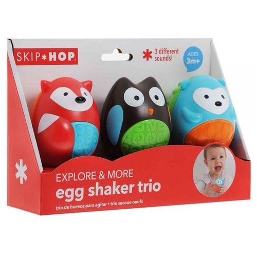 Skip Hop Set igračaka Explore & More Egg Shaker Baby Toy Trio  slika 3