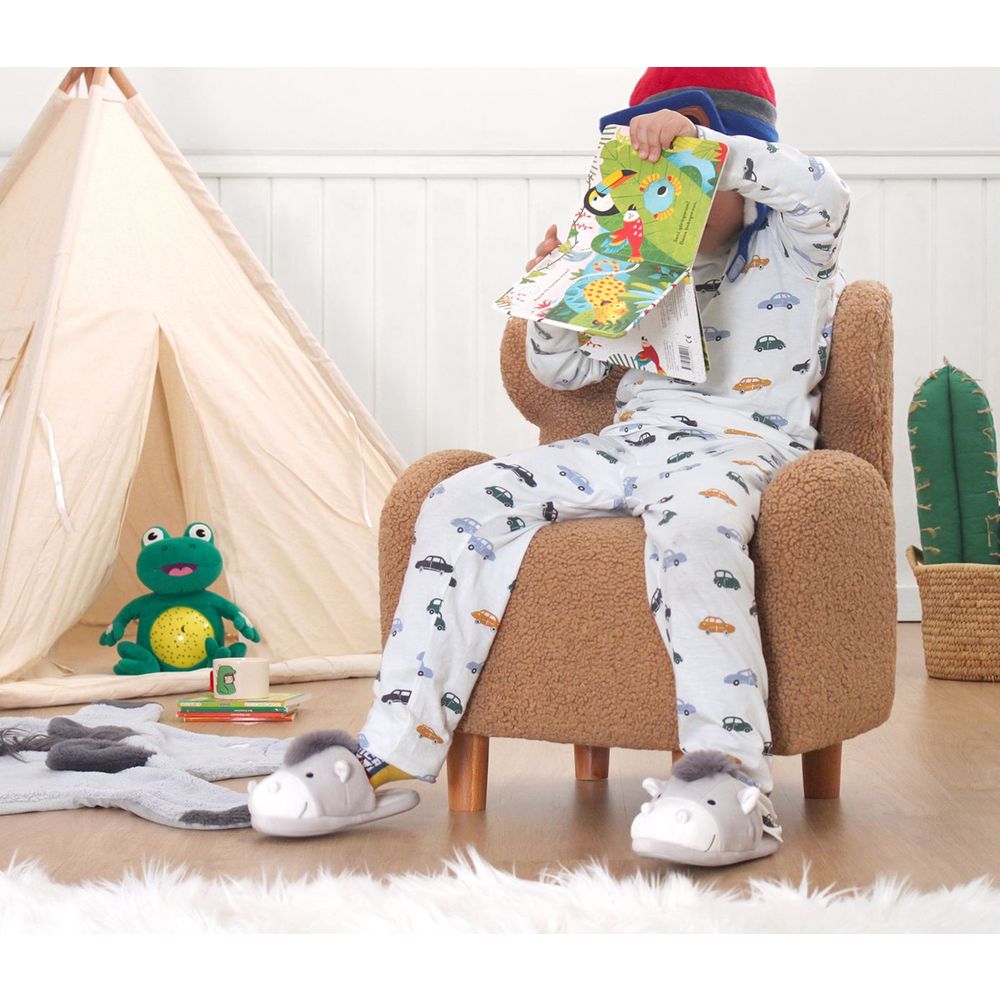 Juano Teddy - Smeđi Dječiji Wing Chair slika 2