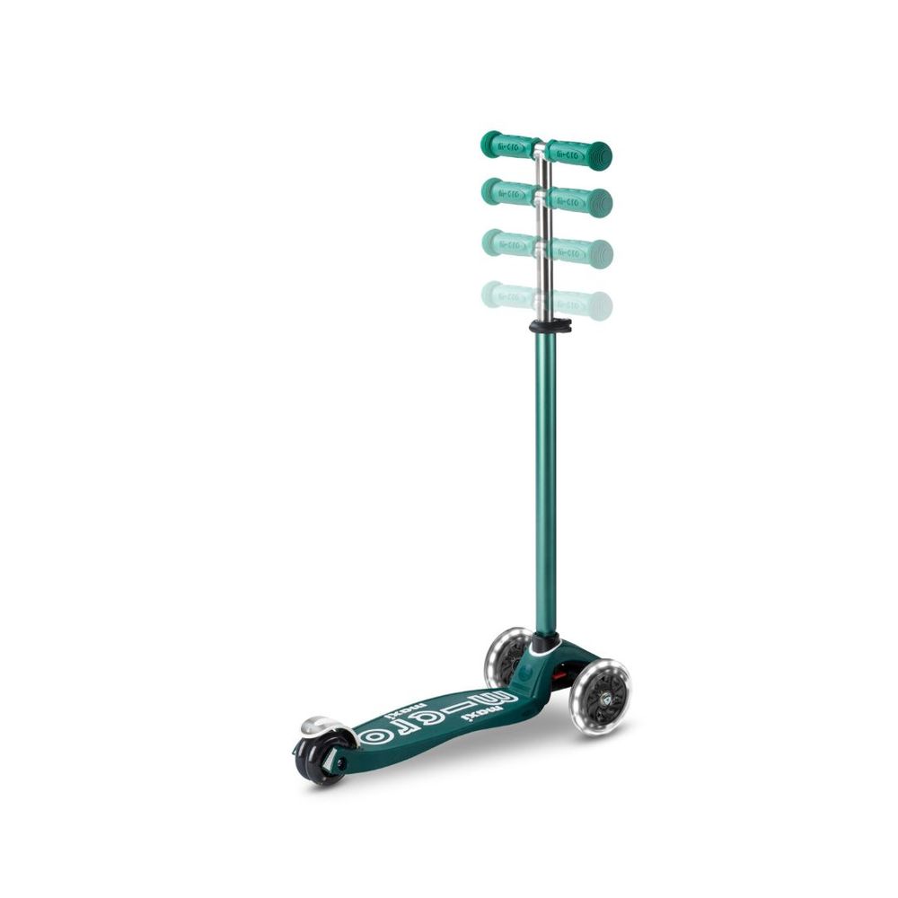 Micro Romobil Maxi Deluxe ECO LED, Zeleni slika 4