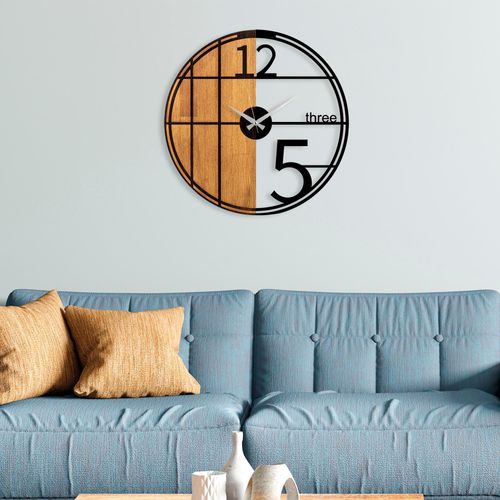 Wooden Clock - 62 Walnut
Black Decorative Wooden Wall Clock slika 3