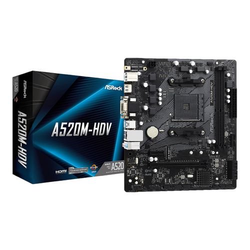 Matična ploča ASRock A520M-HDV, AM4, 2xDDR4, mATX slika 5