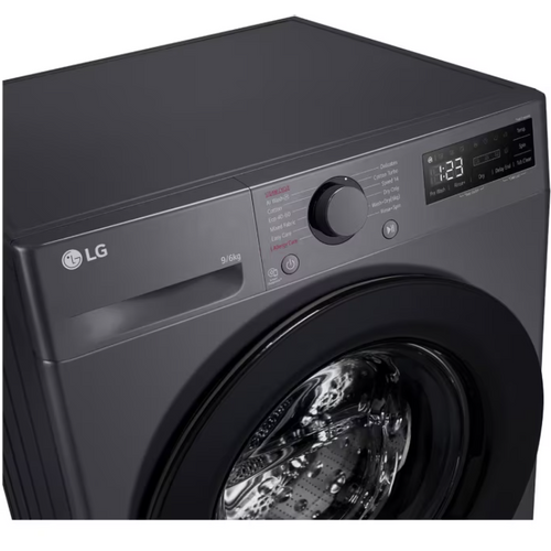 LG F4DR509SBM Mašina za pranje i sušenje veša sa parom, 9/6kg, 1400rpm, AI DD™ tehnologija,55cm, Middle Black slika 3