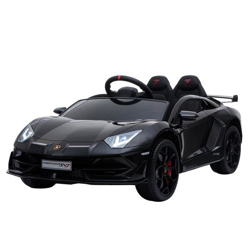 Licencirani auto na akumulator Lamborghini Aventador - crni slika 3