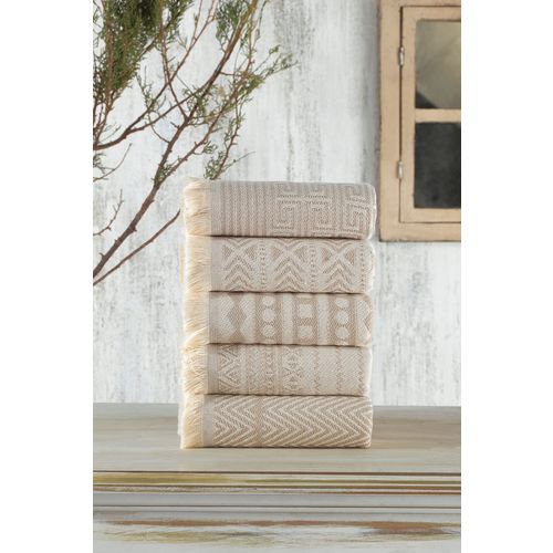 Maya - Beige Beige Wash Towel Set (5 Pieces) slika 1