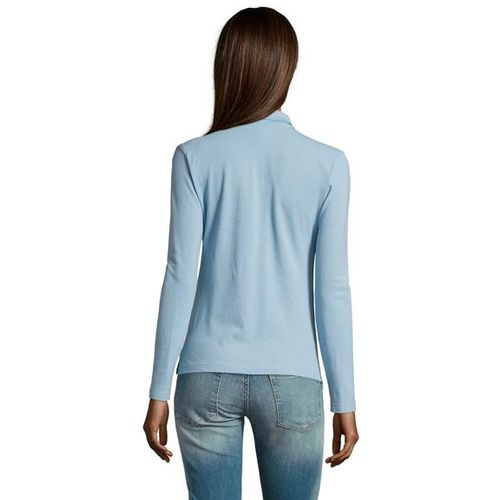 PODIUM ženska polo majica sa dugim rukavima - Sky blue, S  slika 4